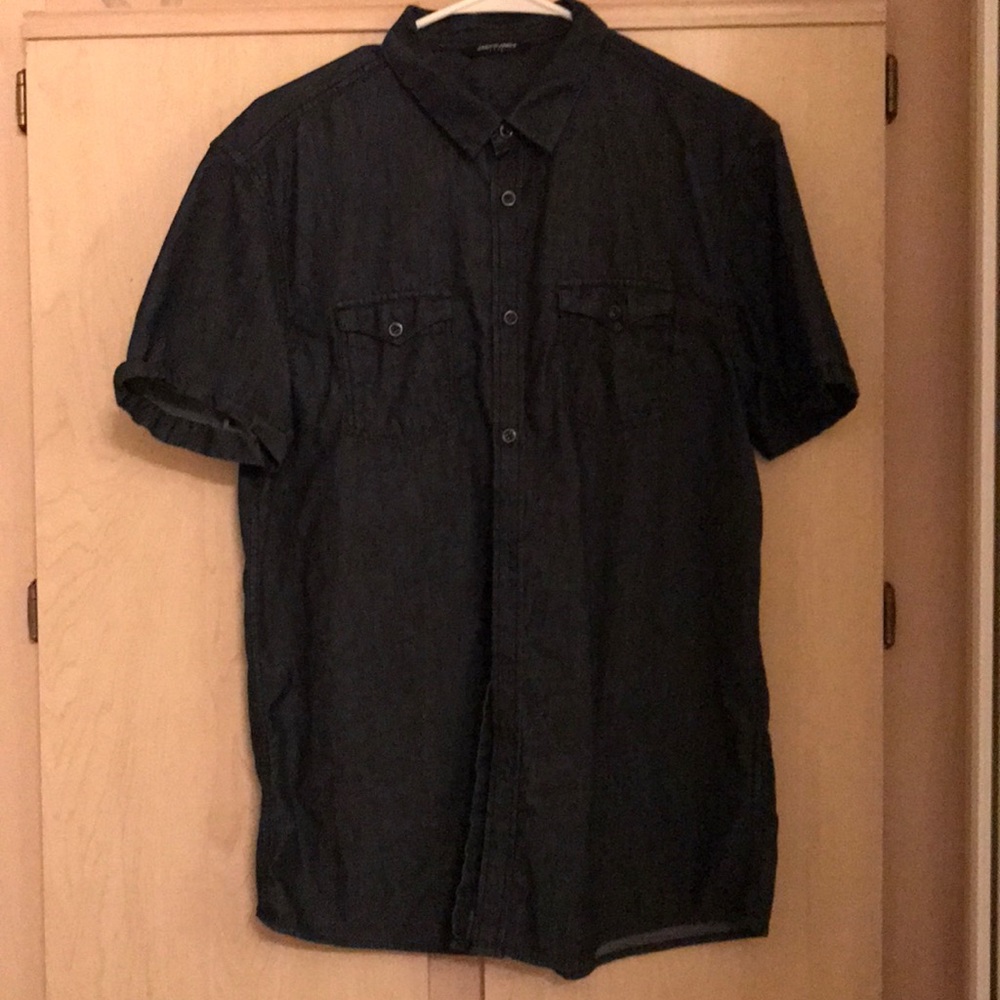 Jack and Jones black Jean button down shirt
